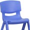 Flash Furniture Blue Plastic Stackable School Chair with 13.25'' Seat Height, PK4 4-YU-YCX4-004-BLUE-GG - alternate 10